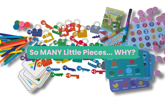 Why it's OK (and actually amazing!) that Keke Activities Include Many Little Pieces