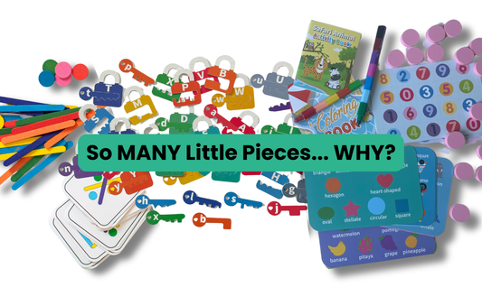 Why it's OK (and actually amazing!) that Keke Activities Include Many Little Pieces